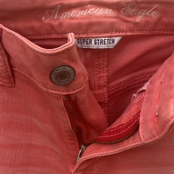 American Eagle Women’s Coral Jeggings Size 6 - Picture 5 of 8